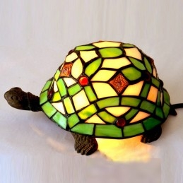 Tiffany Turtle bordslampa i...