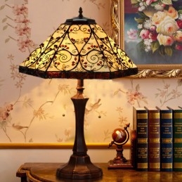 Tiffany retro bordslampa i...