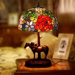 Tiffany Rose bordslampa i...