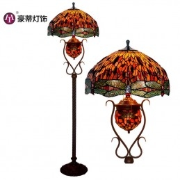 Retro Tiffany Golvlampa i...