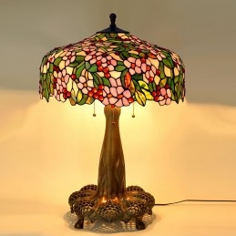 Peach Tiffany Bordslampa i...