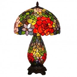 Tiffany Rose bordslampa i...