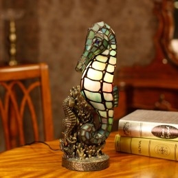 Tiffany Seahorse bordslampa...