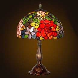 Tiffany Rose bordslampa i...