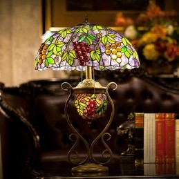 Tiffany retro bordslampa i...