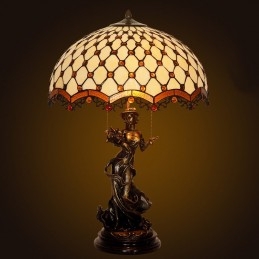 Tiffany retro bordslampa i...