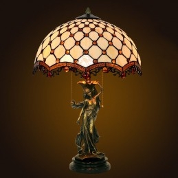 Tiffany retro bordslampa i...