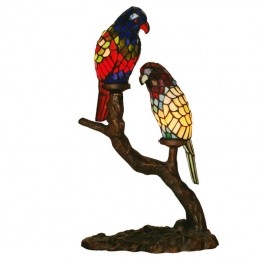 Tiffany Parrot bordslampa i...