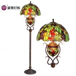 Retro Tiffany Golvlampa i...