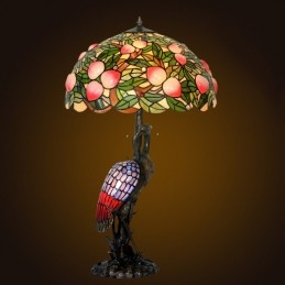 Peach Tiffany Bordslampa i...