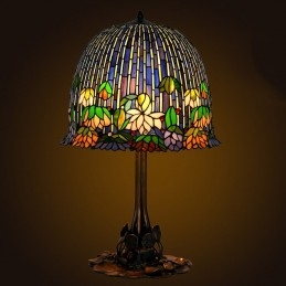 Tiffany retro bordslampa i...