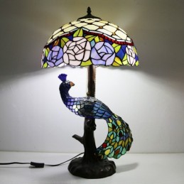 Tiffany stil bordslampa med...