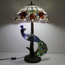 Tiffany stil bordslampa med...